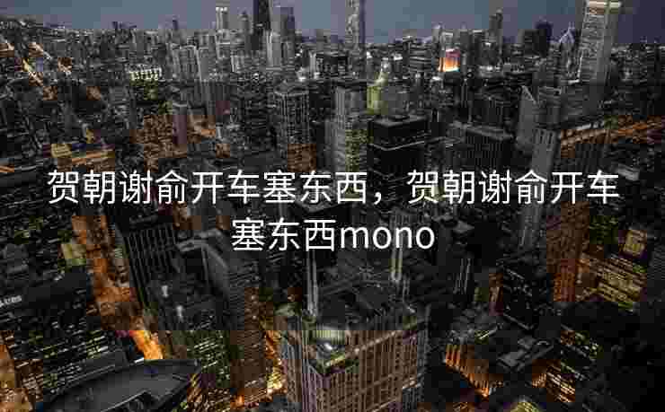 贺朝谢俞开车塞东西，贺朝谢俞开车塞东西mono