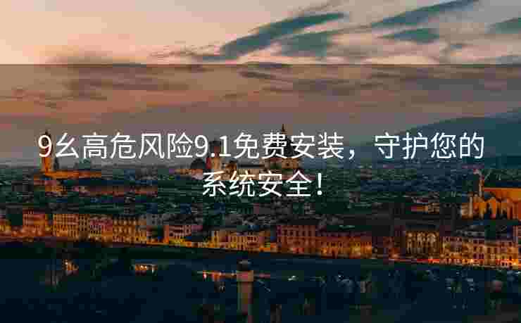 9幺高危风险9.1免费安装，守护您的系统安全！